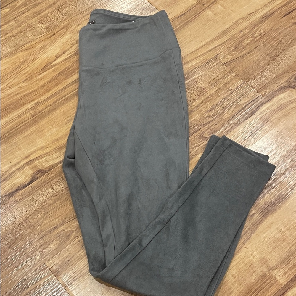 J. McLaughlin Gray Suede Leggings